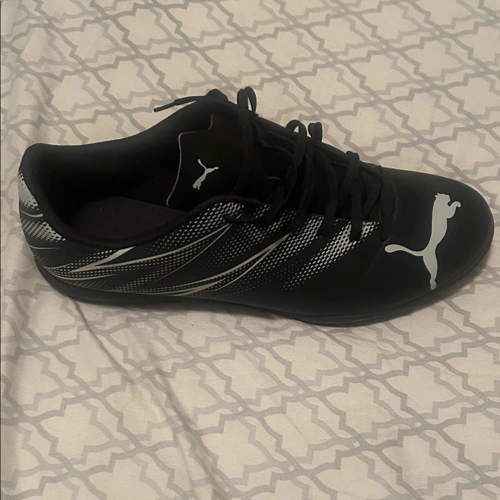 Puma Black and Gray Sports Sneakers